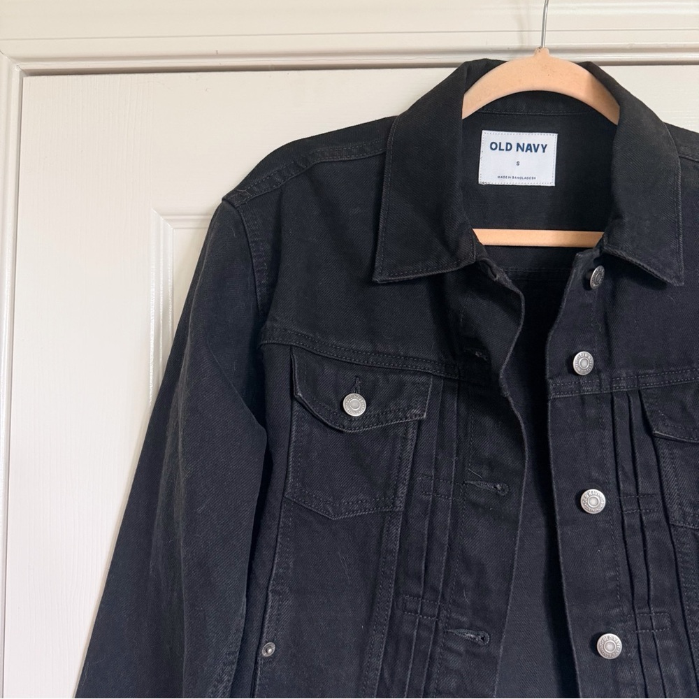 Old Navy Black Denim Jacket - Picture 3 of 5